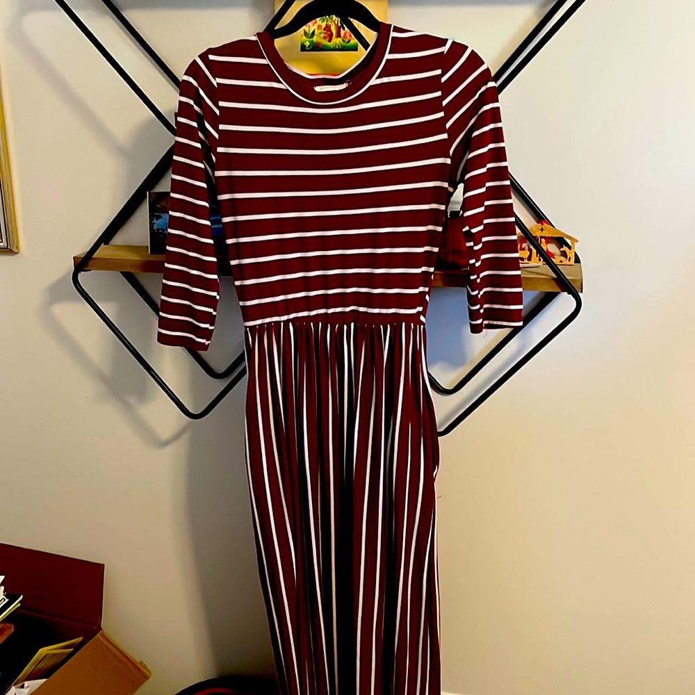 Comfy striped maxi dress